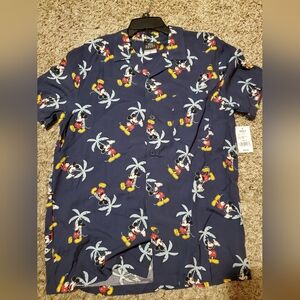 DISNEY Mickey Mouse Shirt, Size:M